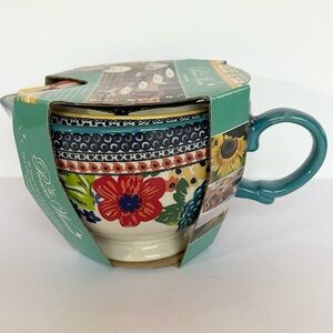 The Pioneer Woman Dazzling Dahlias Ceramic Bowl Set Measuring Cups NWT